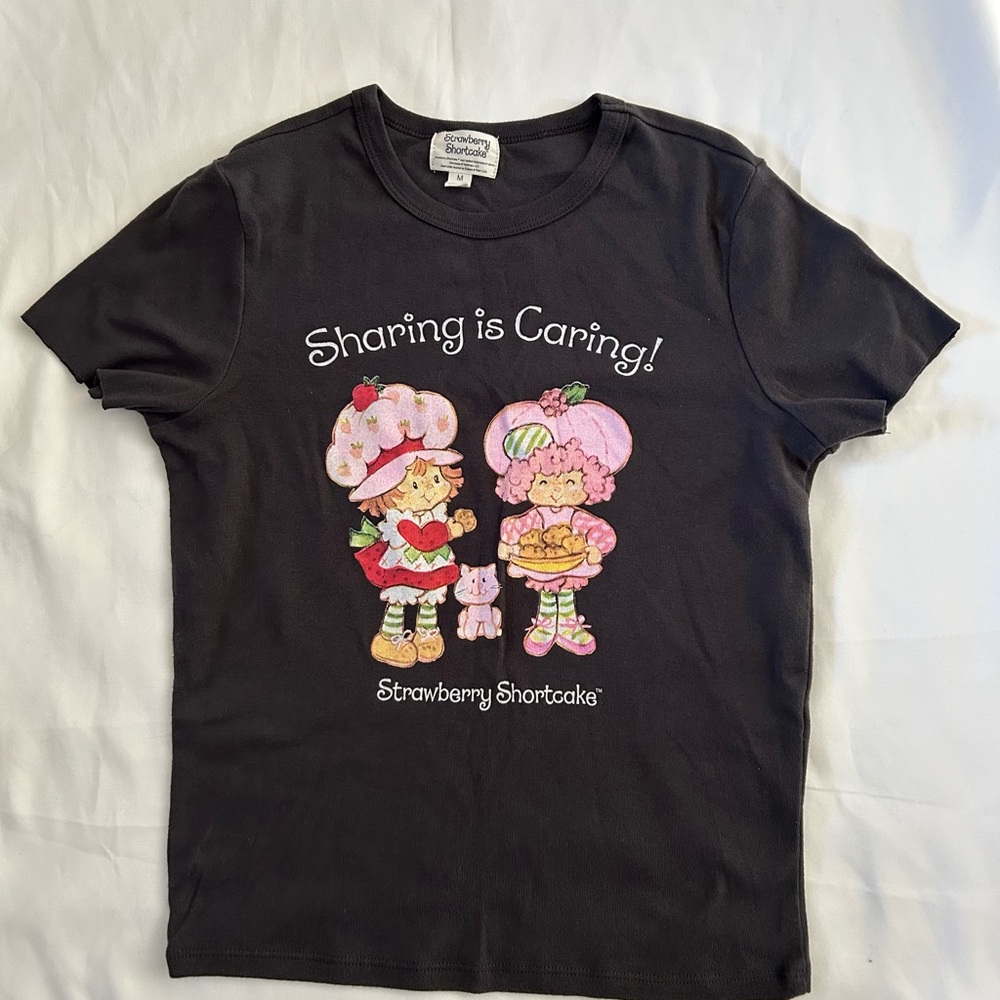 Strawberry Shortcake Kids Black Graphic Tee